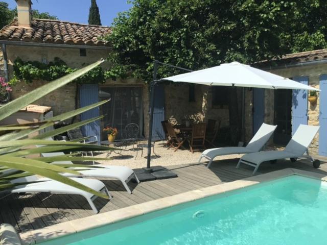 Maison De Plain Pied Pour 4 Pers Piscine Lussan Lussan  Exterior foto